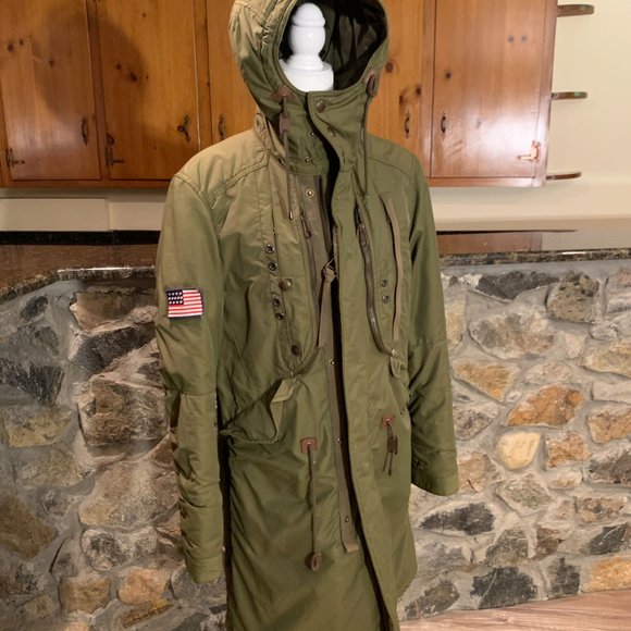 Ralph Lauren RLX olive green coat - Picture 5 of 15